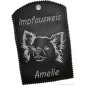 Preview: Impfausweishülle Chihuahua schwarz